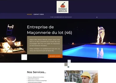 Site Web Artisan Maçon 46